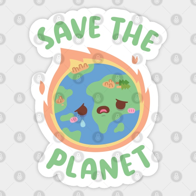Crying Earth On Fire, Save The Planet Sticker by rustydoodle